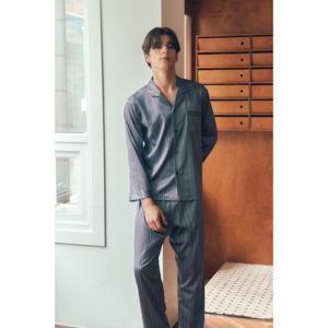 (비너스) 스트라이프 실크필 부드러운 잠옷-VPA4570M