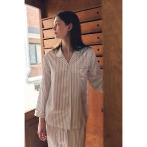 (비너스) 스트라이프 실크필 부드러운 잠옷-VPA4570W