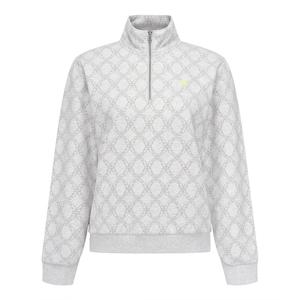 [파리게이츠] 공용 다이아 패턴 기모 하프집업 긴팔티 531E4TR483GY