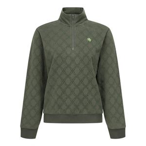 [파리게이츠] 공용 다이아 패턴 기모 하프집업 긴팔티 531E4TR483KH