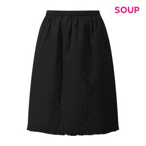 [숲]퀄팅 프릴 밴딩 미디 스커트 (S5ASR03)