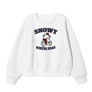 [애드호크]여성 자수 곰돌이 라운드넥 티셔츠 HBALT55_DJ-1