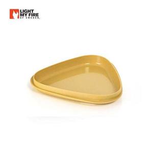 도시락통 SN7 바이오 플라스틱 접시 옐로우 1P 캠핑 식기