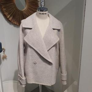 르피타 HC06 더블버튼 울 자켓(오트밀) L254BJKA65