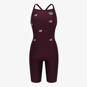 [아레나] 여성 A5FL1CE09WIN 플러피프렌즈3 선수 4부 반신 싱글 크로스 스트랩백  실내 수영복