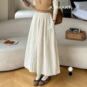 ATMARK 밴딩퀼팅주름기모롱스커트_AA59SK009G