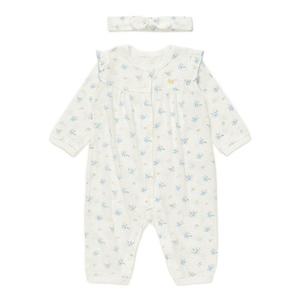 [블루독베이비8] 26SS봄신상 (BL)부케플라워세트우주복 HJ (4617004108) (BLUEDOG BABY 유아 출산 백일 선