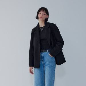 [보브]트위드 테일러드 싱글 자켓7156110004