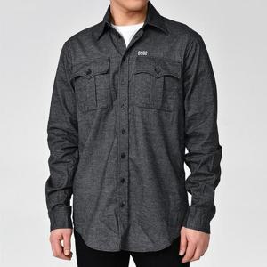 디스퀘어드 체스트 로고 남성셔츠 블랙 S74DM0533 S54027 860