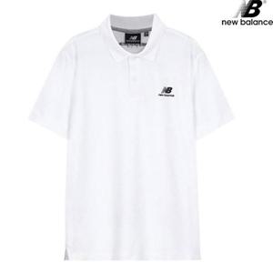 뉴발란스 NBD4DB1013-WH CP 피케 반팔티 폴로 카라 남녀공용 티셔츠