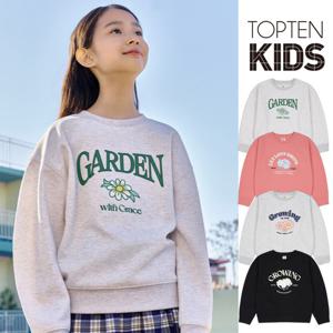 [탑텐키즈]여아) 더블니트 그래픽 스웨트셔츠 MKF1TR2201