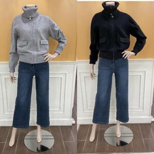 BCBG M백화점 메탈 와이드 카라 니트집업 B5D9K179