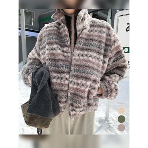 [앳마크]ATMARK (77까지)에스닉패턴플리스집업점퍼_AE59JP020G