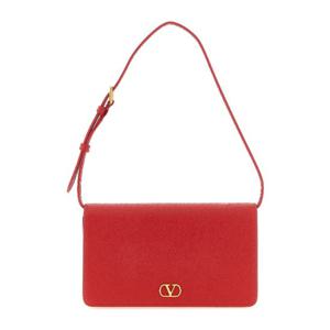 발렌티노 V로고 시그니처 그레인 가죽 플랩 숄더백 W2P0AK8SNP