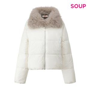 [숲]풍성 퍼 카라 포인트 숏 패딩 S61JP02