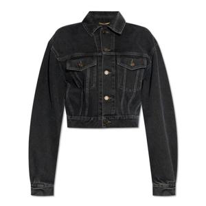 (명품) 생로랑 80S 숏 데님 자캣 780231 Y0