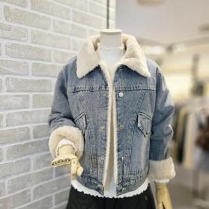 [레코브]LC31F1DJ501X_데님 퍼 자켓