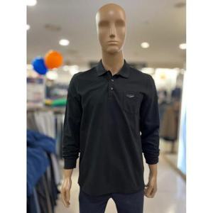 크로커다일 남성 세이브존05 피케 조직 솔리드 베이직 제천 카라 티셔츠 블랙 CDAABTP1701