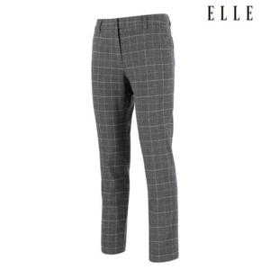 엘르골프 세이브존01 여성 체크 밑단 트임 일자팬츠 6J81603 190