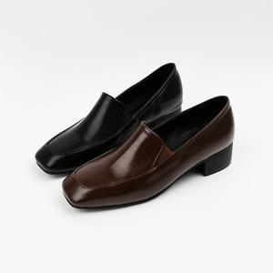 [신난다슈] 여성 구두 펌프스 힐 4cm 2종 여자 로퍼 힐 사각코 발편한 통굽 NF265505