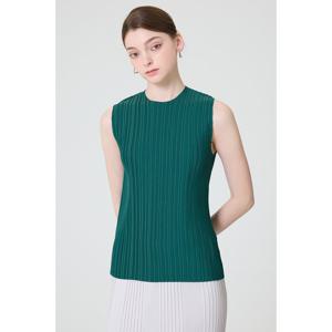 [요이츠] 스트라이프 플리츠 나시 블라우스_YI05WQPBL80