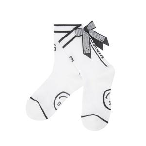 여성 스마일 백 리본 중목 양말  521F1SC003WH