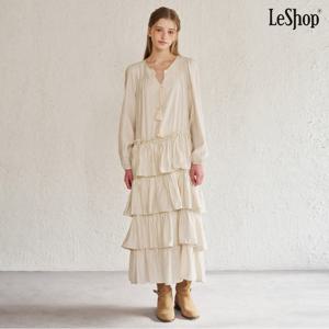 [르샵]러블리 타이 포인트 캉캉 롱 원피스 (DQ1OW006A)