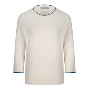 [예쎄][예쎄] 배색 라운드넥 9부소매 니트(S6SKN005A)