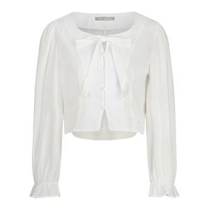 [예쎄][예쎄] 타이 라운드넥 크롭 블라우스(S6SBL016A)