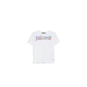 25 FW 저스트 카발리 플로럴 로고 티셔츠 80PAHT03CJ500 TP450044372