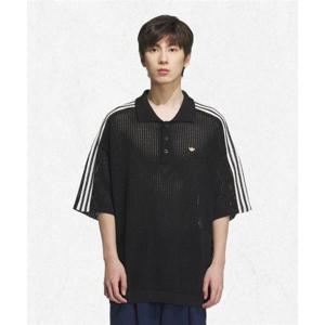 아디다스 ADIDAS 리조트 크로쉐 폴로 티 - 블랙 KE5815 2533036