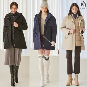 김영주골프 여성 레이어드 윈드브레이커 (바람막이+경량패딩)