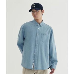 커버낫 COVERNAT [추영우, 최윤지 ]베이직 데님 셔츠 Light Blue CO2503SH51LB 344388