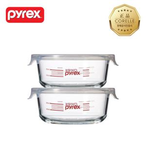 파이렉스 계량 심플 스토리지 원형 380ml 2P