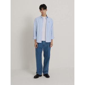 [빈폴멘] 턱 와이드 데님 팬츠  블루 (BC6221C74P)