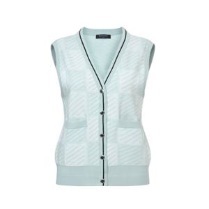 [와이드앵글]여성 CO 패턴 브이넥 베스트 가디건 L WWP26K52LT