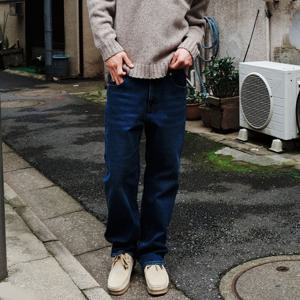 [플랙진]남성 스티즈 M91 웜진 진청바지 기모 데님 팬츠 (PJTI4SZM915)