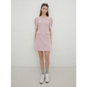 올리브데올리브 (OW5WO952) A라인 포켓장식 트위드 원피스