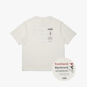 디아도라반팔티 AQS D5221LRS55OWH AIRTEX 레터링 반팔 티셔츠 OFF WHITE