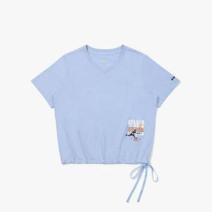 디아도라반팔티 AQS D5222LRS64BLL AIRTEX 테니스 무브 크롭 반팔 티셔츠 LIGHT BLUE