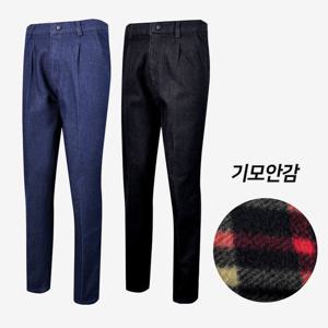 [심비오즈] 자체생산 남성 기모 작업복 청바지 겨울기모청바지