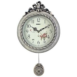 아트박스/코맥스시계 코맥스 리본 추 그레이 무소음 벽시계 추시