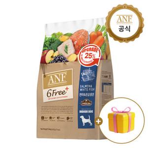 ANF 식스프리플러스 독 연어&흰살생선 5.6kg+캔치킨야채95g