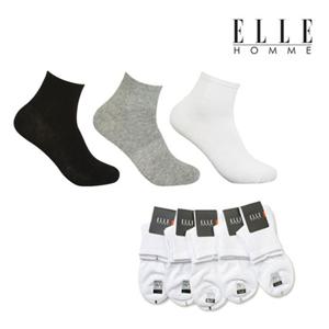 [엘르(양말)]기획 신사 캐주얼중목 5족 세트 EH40322_5