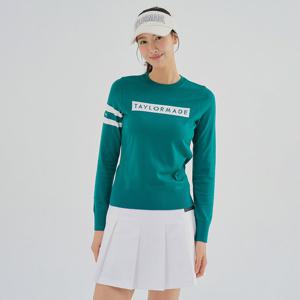 [공식]테일러메이드 여성 원포인트 라운드 니트 TWSRM7125-804