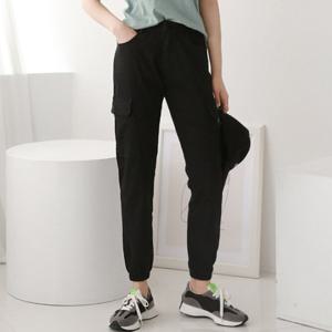 H스타일(CC)HKW21-6면기모스판본딩카고건빵조거 겨울 여성 기모