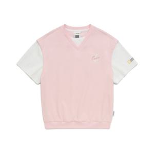 [내셔널지오그래픽 키즈] K242UTS980 수피마 레이어드 반팔 PINK