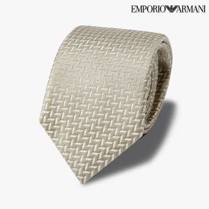[엠포리오 아르마니]남성 헤링본 패턴 실크 타이(A514351003)