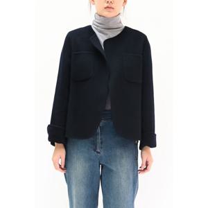 [비꼴리끄(여성)]캐시 울 노카라 핸드메이드 자켓 B234WJ1040