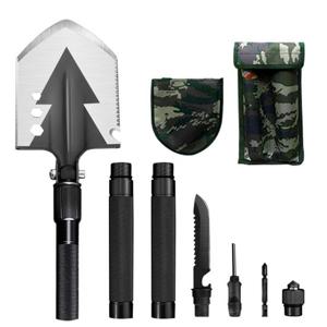 휴대용야전삽 캠핑 휴대용 다기능 공구 야전삽 LUAZ SH 실버